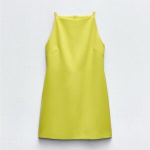 Zara Lime Green Mini Dress